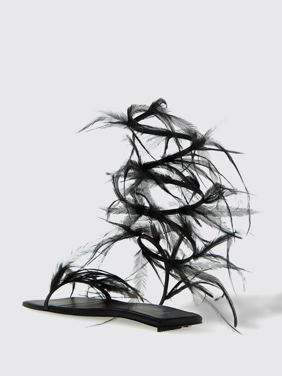 THE ATTICO: Flat sandals woman - Black | The Attico flat
