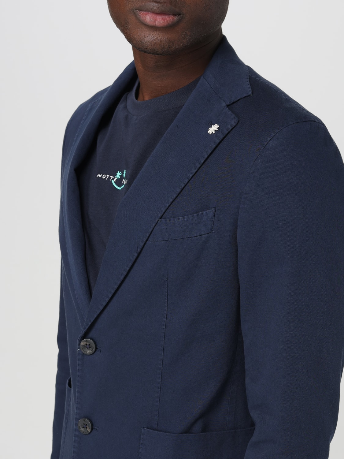 MANUEL RITZ JACKE: Blazer herren Manuel Ritz, Blau - Img 4