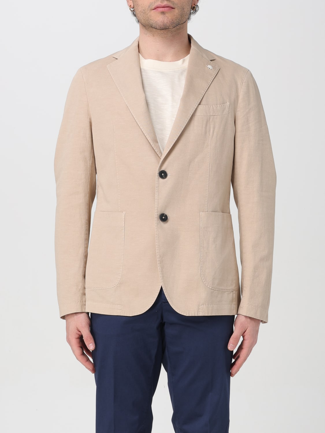 MANUEL RITZ BLAZER: Blazer men Manuel Ritz, Beige - Img 1