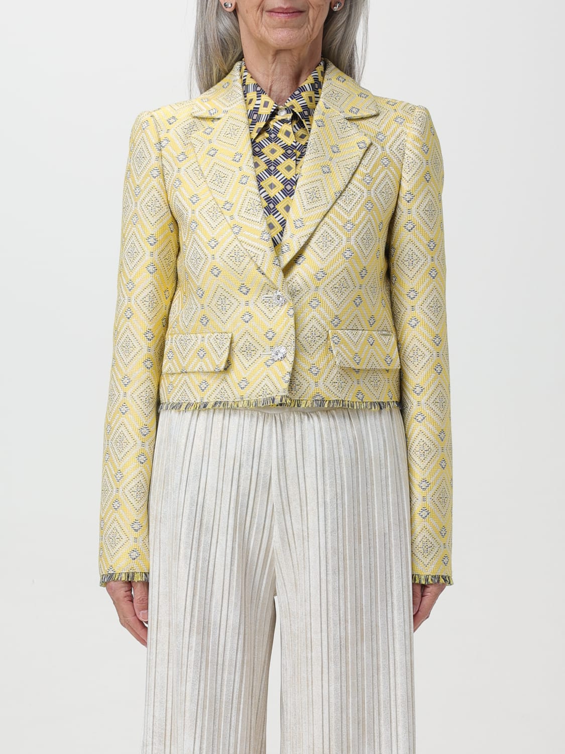 LIU JO BLAZER: Blazer woman Liu Jo, Yellow - Img 1