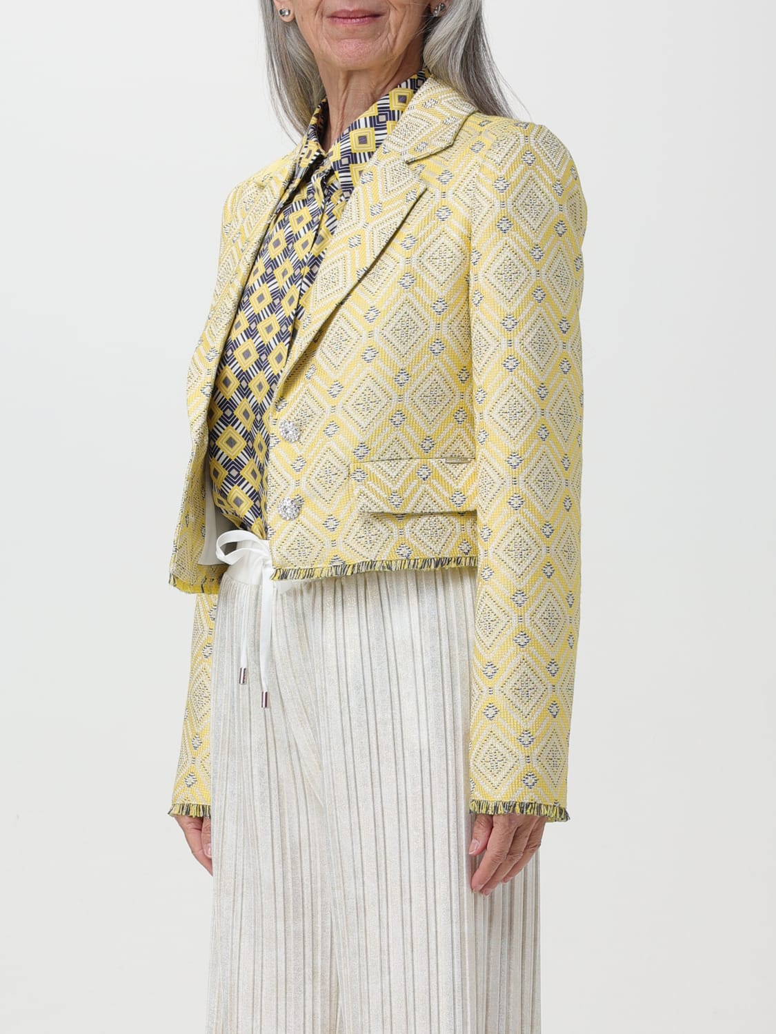 LIU JO BLAZER: Blazer woman Liu Jo, Yellow - Img 3