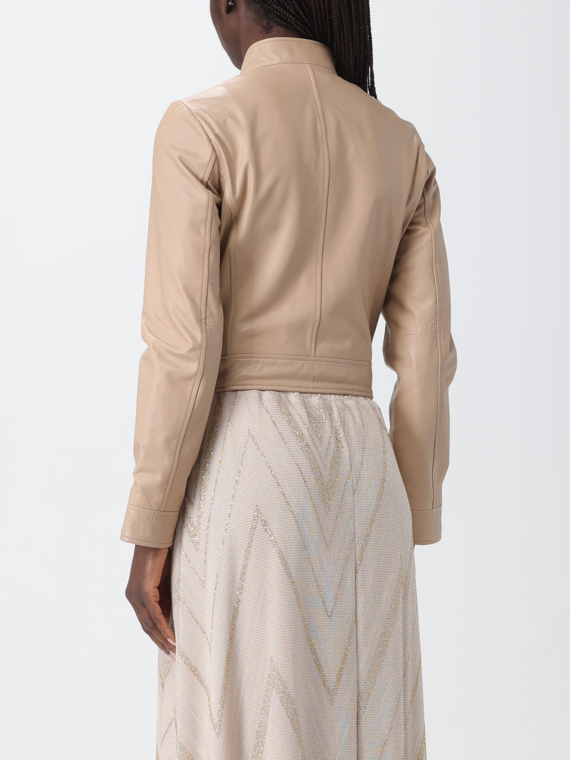 LIU JO JACKET: Blazer woman Liu Jo, Beige - Img 2