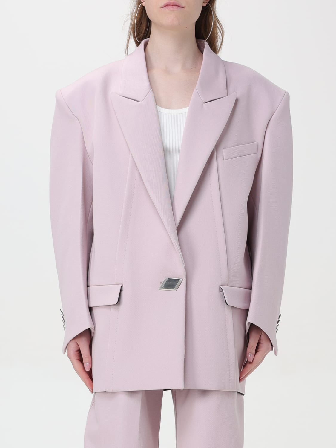 スーツ THE ATTICO Women Suit Jackets 246WCG63 W049 701 Pink THE ATTICO: Blazer woman - Pink | The Attico blazer
