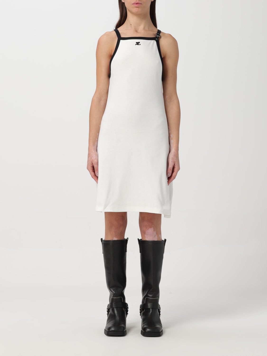 COURRÈGES DRESS: Dress woman CourrÈges, White - Img 1