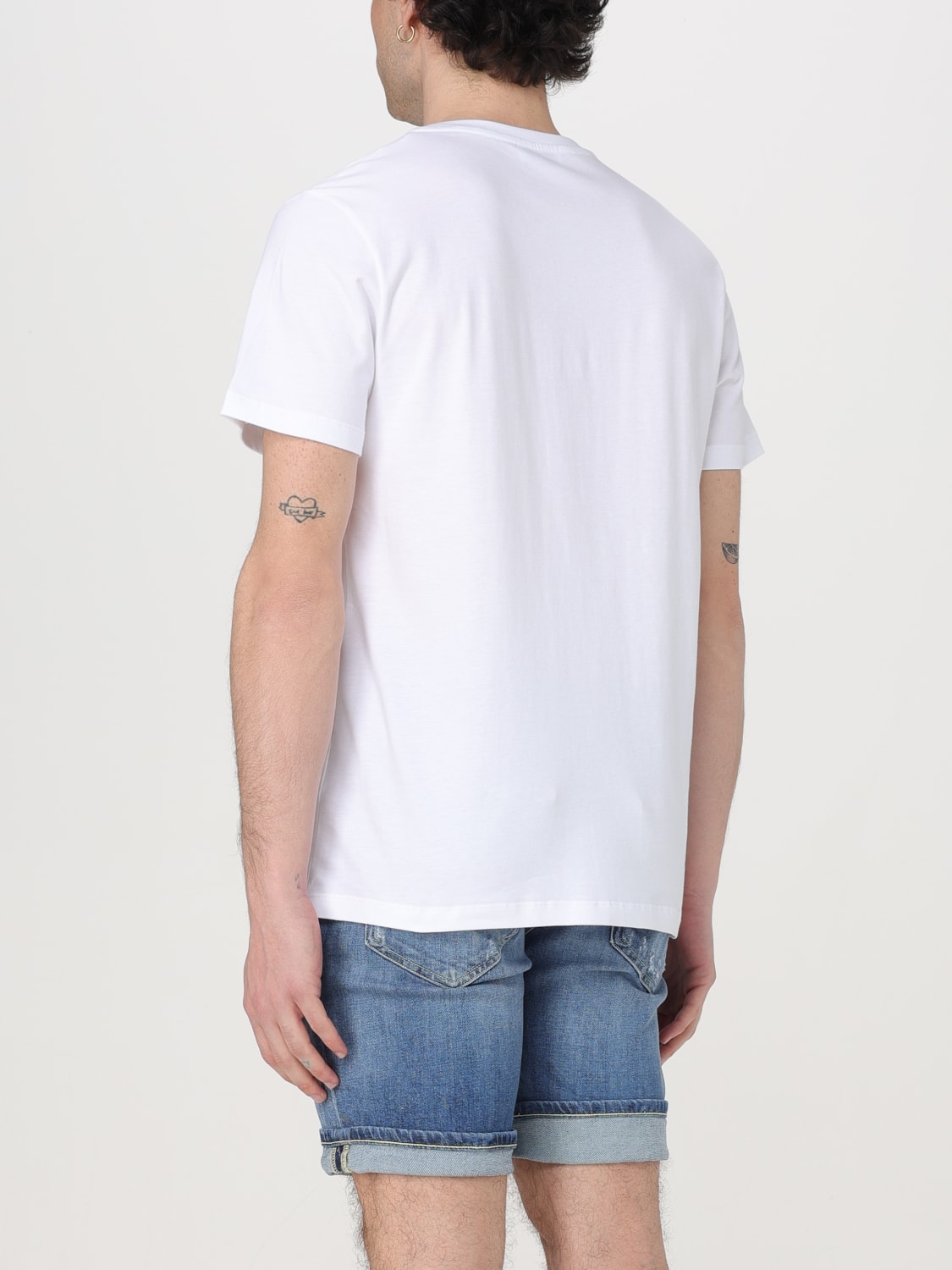 Tシャツ・カットソー DONDUP Men T-shirt White US198JF0309UIT7 000 89-CHOPPED-S-S-