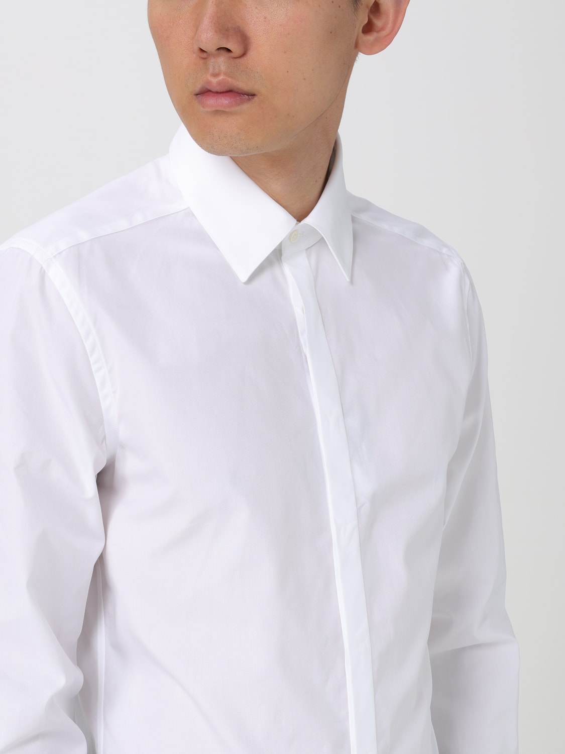 CORNELIANI Camicia in popeline di cotone Bianco Camicia Corneliani 93P9109391082 online su GIGLIO.COM