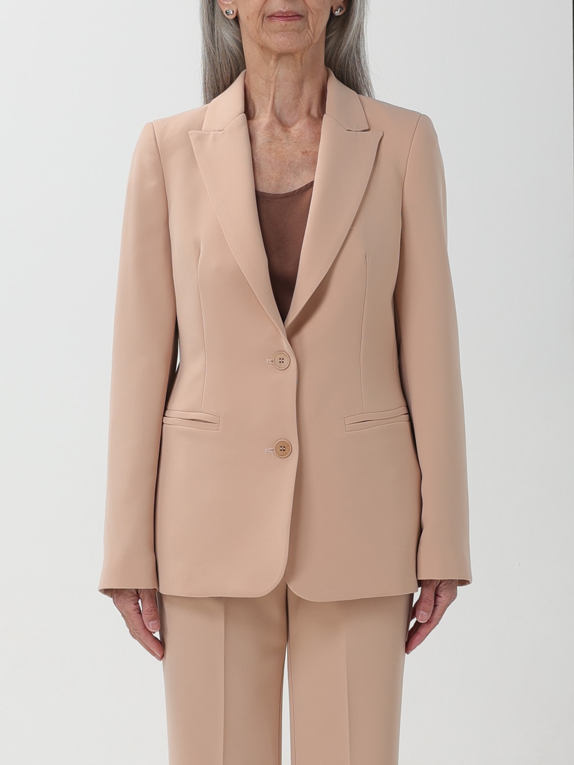 ジャケット KAOS Woman Jacket Nude QP1CO014 1003 Kaos Outlet: Jacket woman - Nude | Kaos jacket QP1CO014