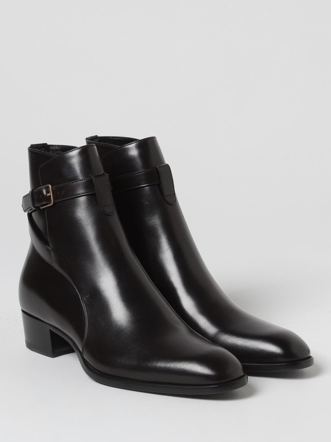 SAINT LAURENT BOTTINES: Mocassins homme Saint Laurent, Noir - Img 2