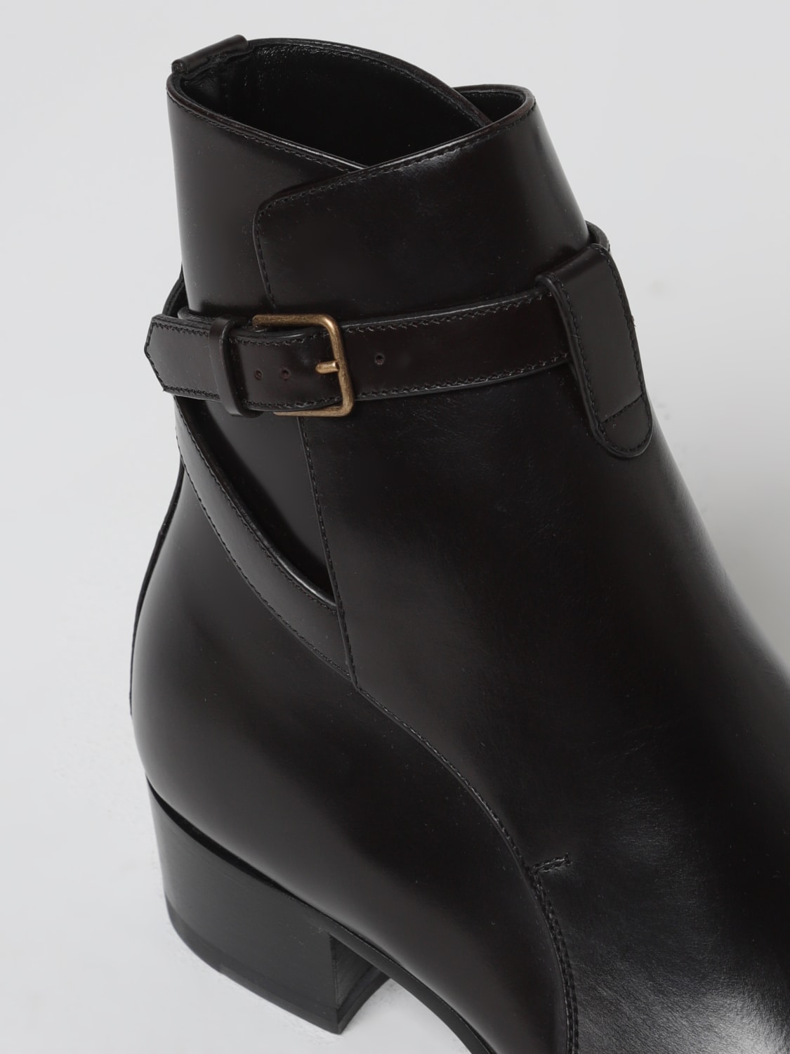 SAINT LAURENT BOTTINES: Mocassins homme Saint Laurent, Noir - Img 4