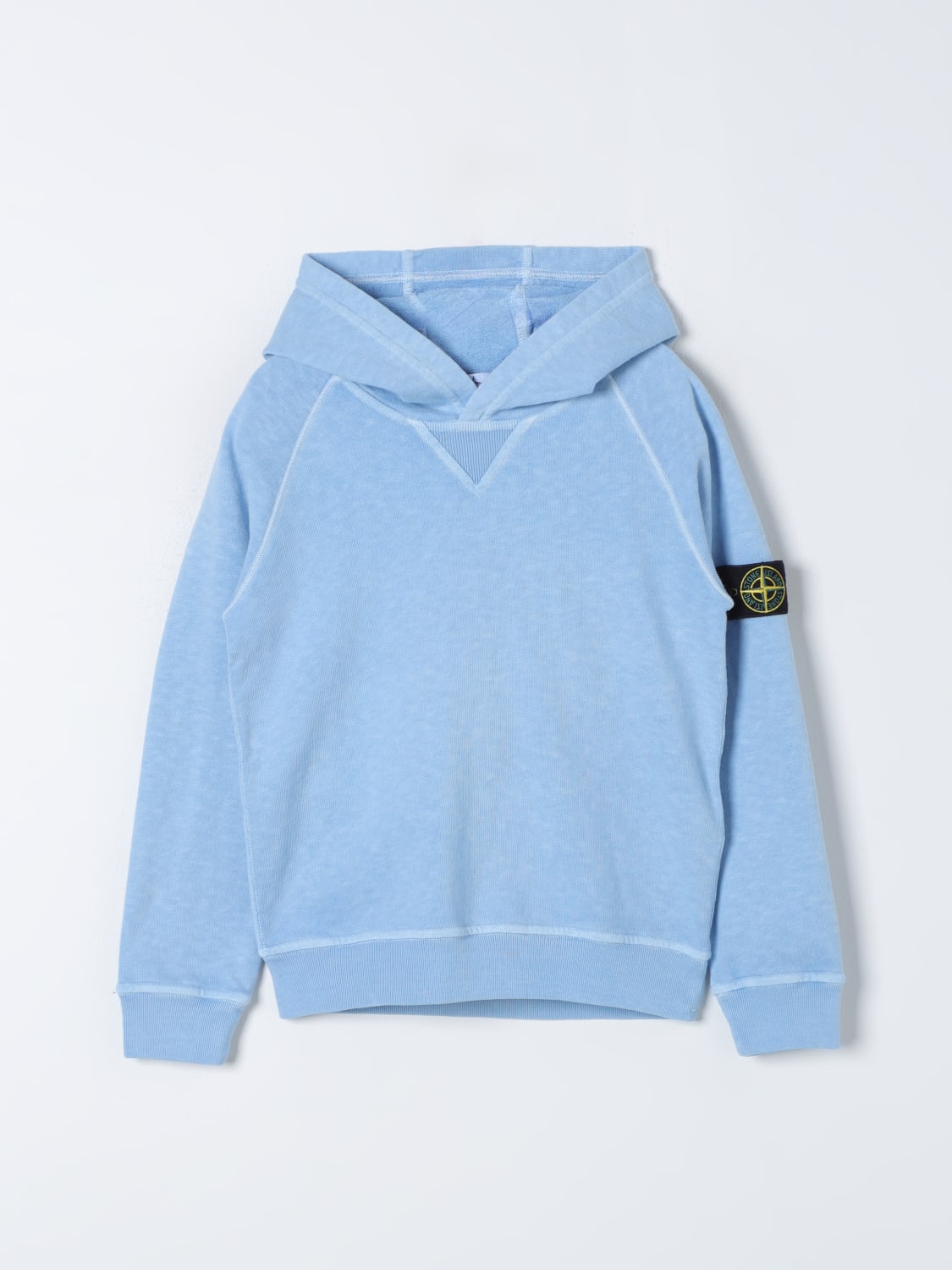 STONE ISLAND JUNIOR JERSEY: Jersey niños Stone Island Junior, Azul Claro - Img 1