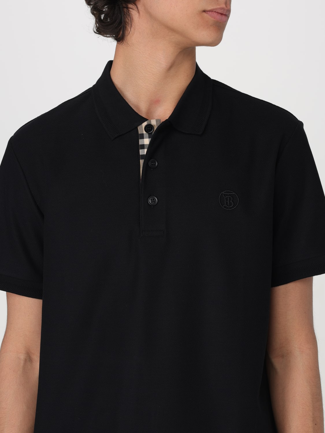 BURBERRY POLO SHIRT: Polo shirt men Burberry, Black - Img 5