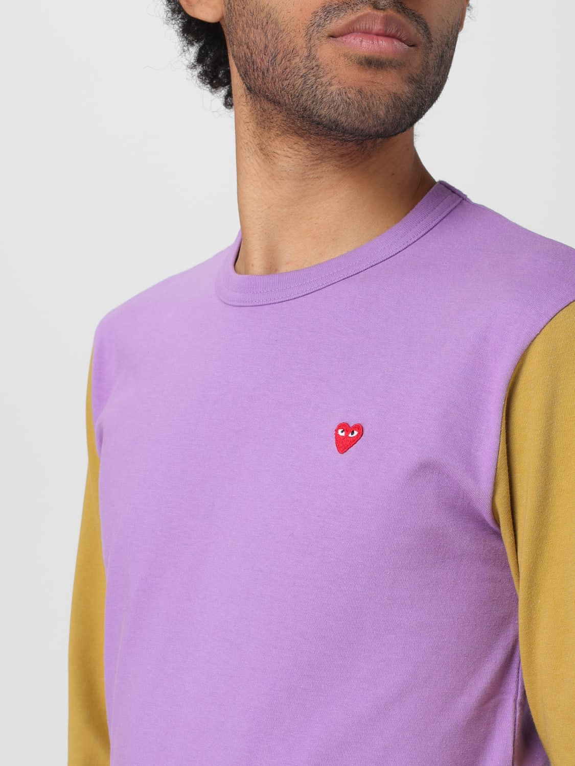 Cdg purple shirt hotsell