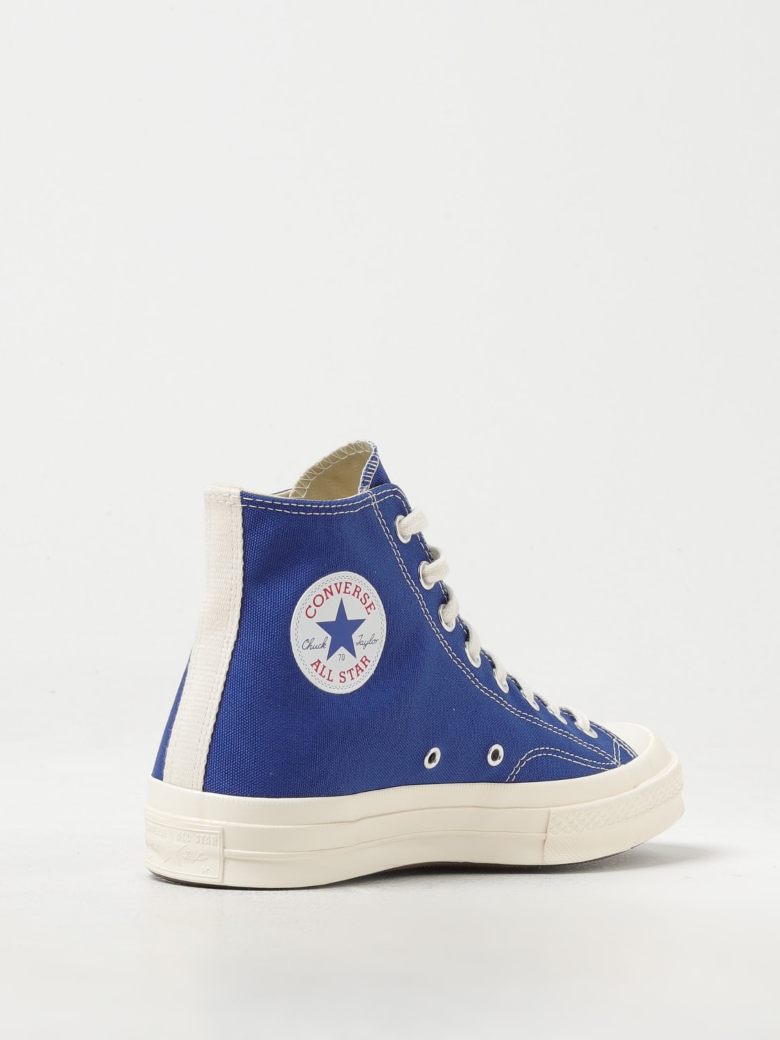 COMME DES GARÇONS PLAY X CONVERSE SNEAKERS: Shoes men Comme Des GarÇons Play X Converse, Blue - Img 3