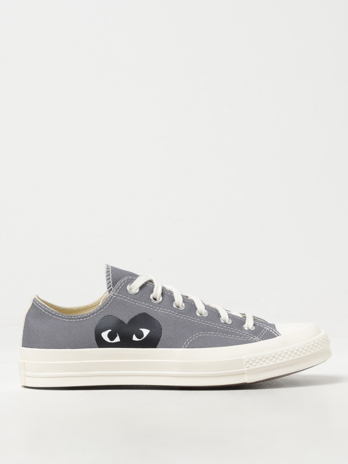 COMME DES GARÇONS PLAY X CONVERSE SNEAKERS: Shoes men Comme Des GarÇons Play X Converse, Grey - Img 1