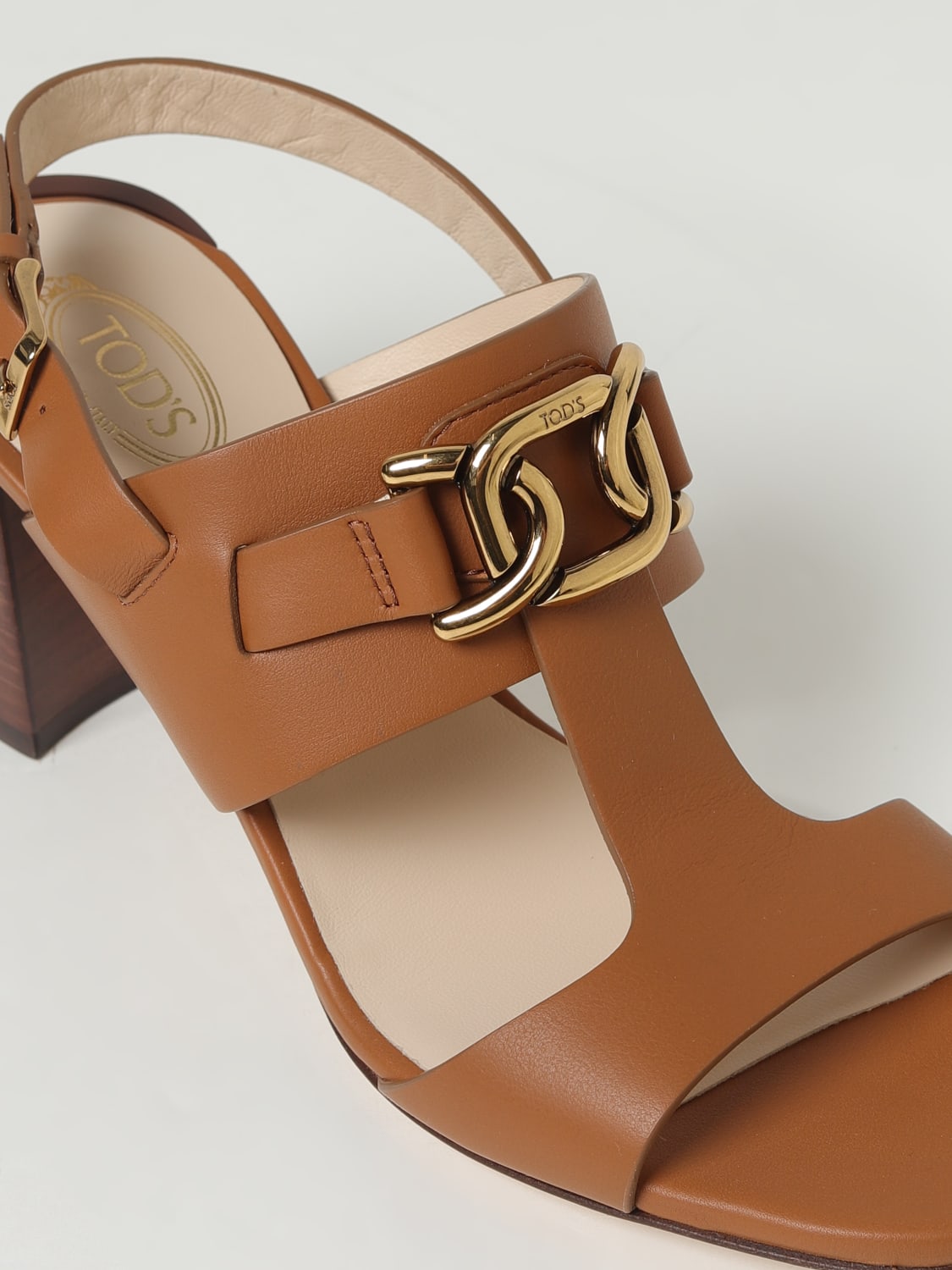 TOD'S SANDALIAS DE TACÓN: Zapatos mujer Tod's, Cuero - Img 4