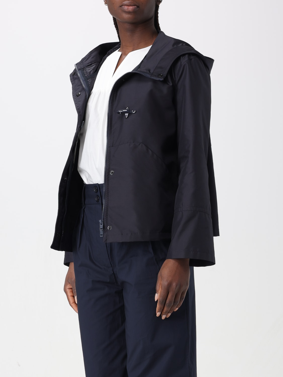 Fay Outlet: Jacket woman - Blue | Fay jacket NAW12483240AXX