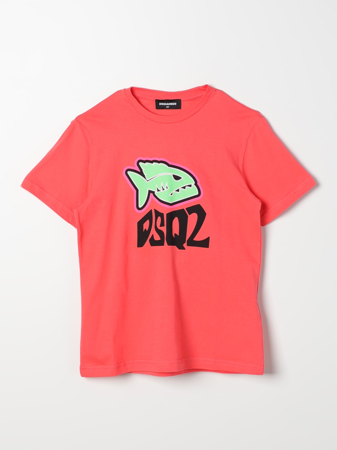 DSQUARED2 T-SHIRT: T-shirt kids Dsquared2 Junior, Coral - Img 1