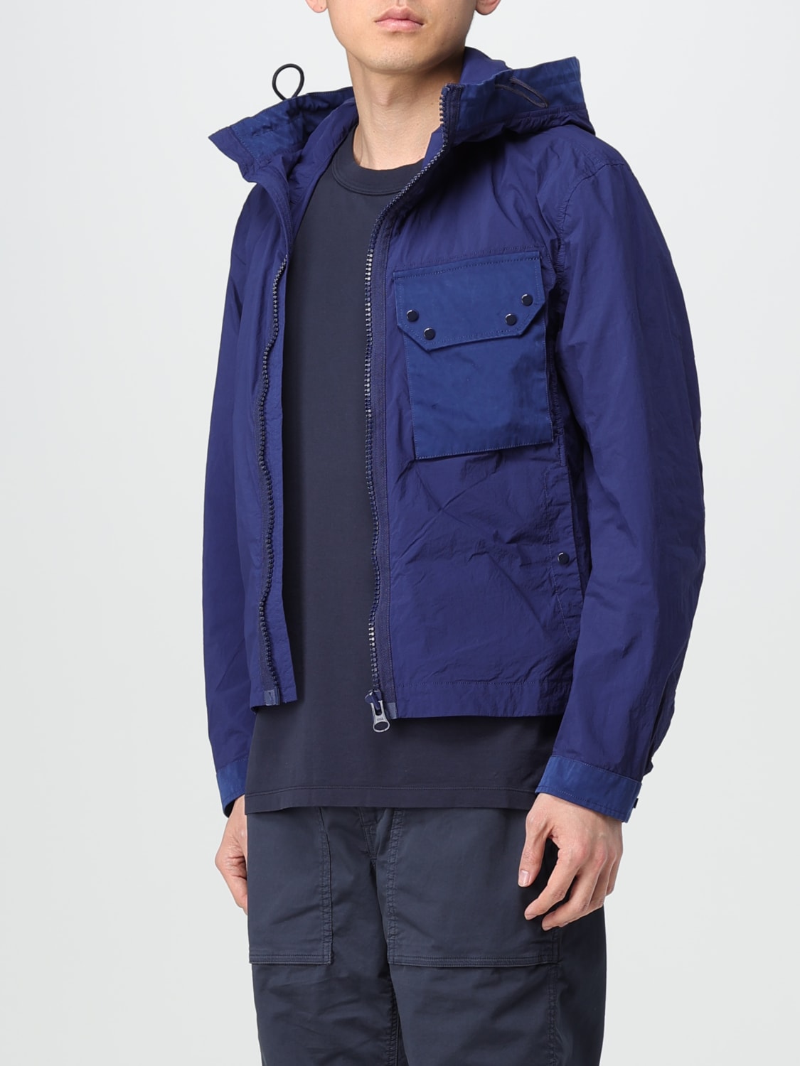 TEN C JACKET: Coat men Ten C, Blue - Img 4