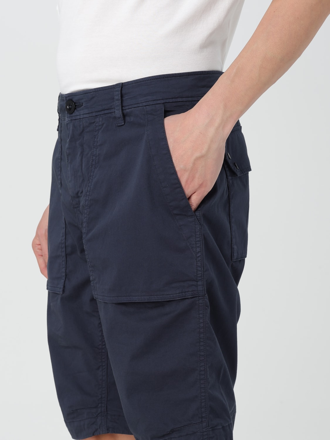 TEN C SHORT: Pants men Ten C, Blue - Img 3