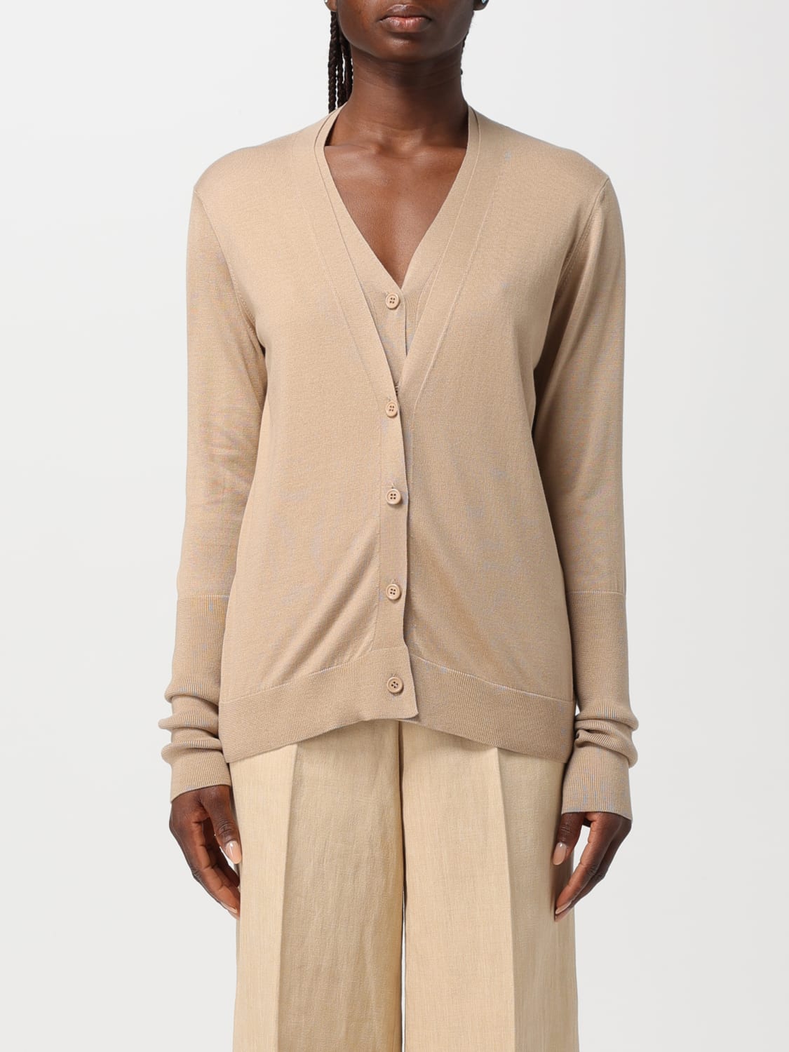 FABIANA FILIPPI CARDIGAN: Pull femme Fabiana Filippi, Sable - Img 1