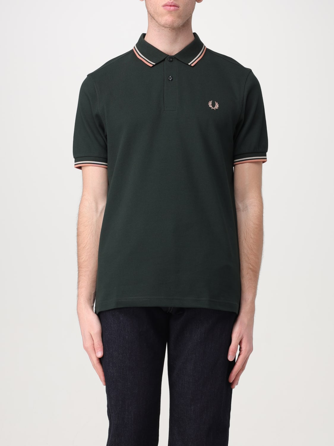 FRED PERRY：ポロシャツ メンズ - グリーン | GIGLIO.COM