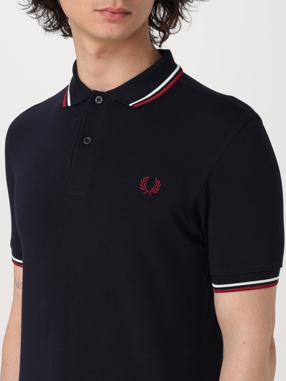 FRED PERRY 폴로 셔츠: 폴로 셔츠 남성 Fred Perry, 블루 2 - Img 3