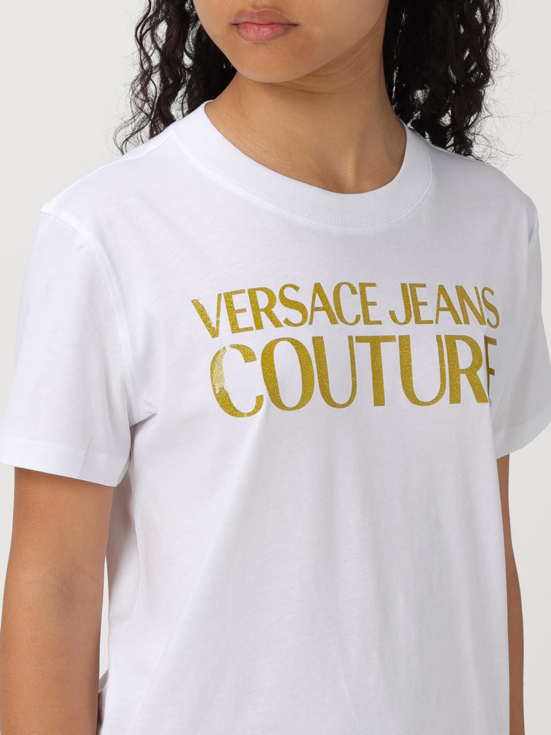 VERSACE JEANS COUTURE Tシャツ: Tシャツ レディース Versace Jeans Couture, ホワイト - Img 3