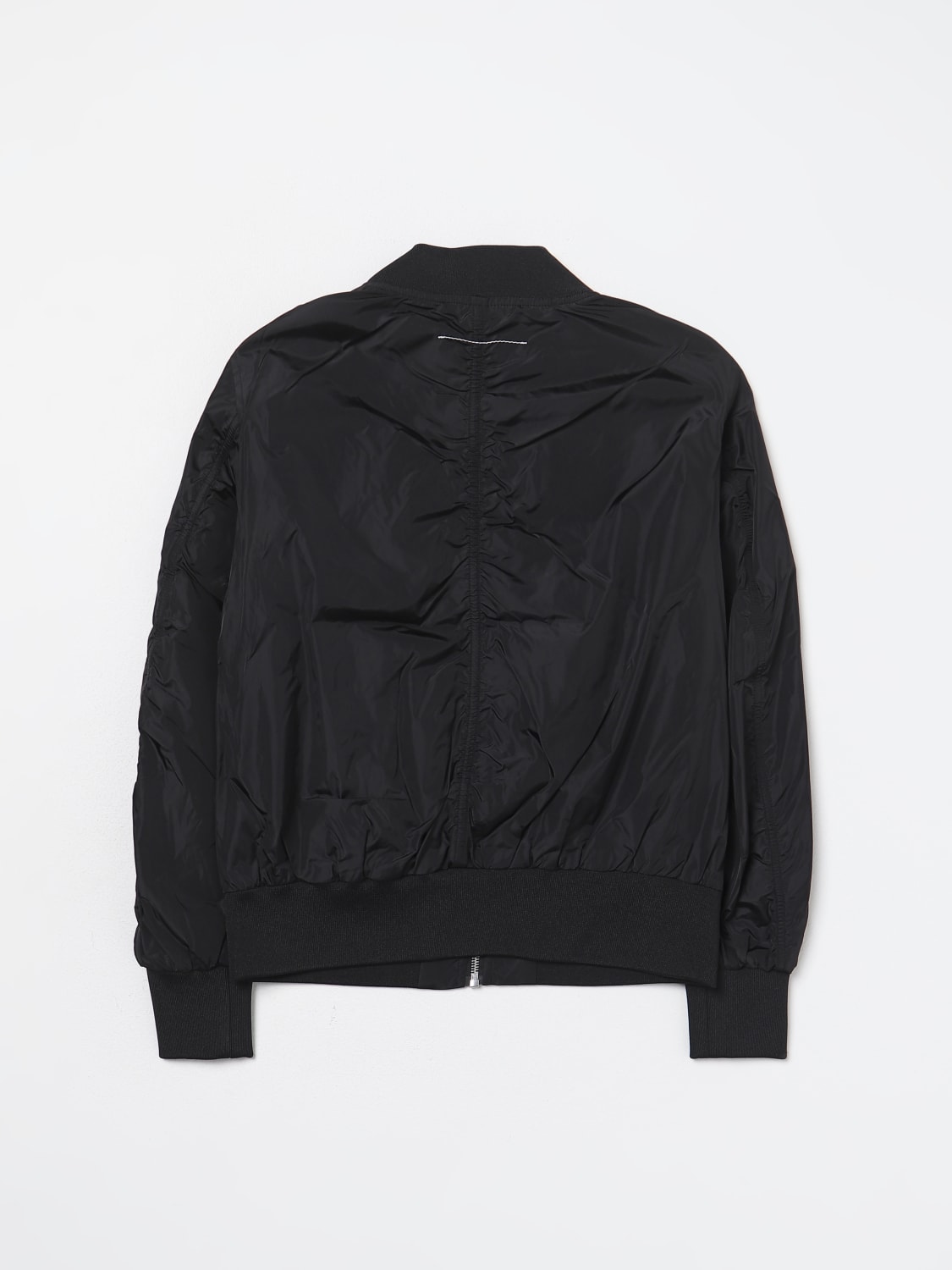 【関税&送料込】Mm6 Nylon Deconstructed Bomber Jacket MM6 by Maison Martin Margiela Nylon And Denim Bomber Jacket