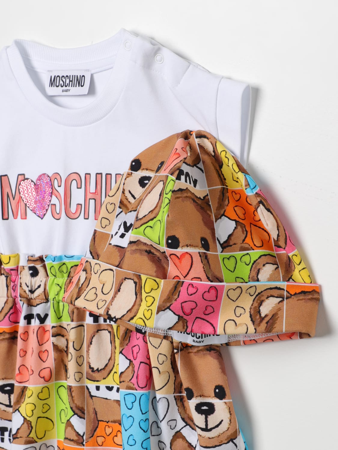 MOSCHINO PACK: Strampler kinder Moschino Kid, Weiß - Img 3