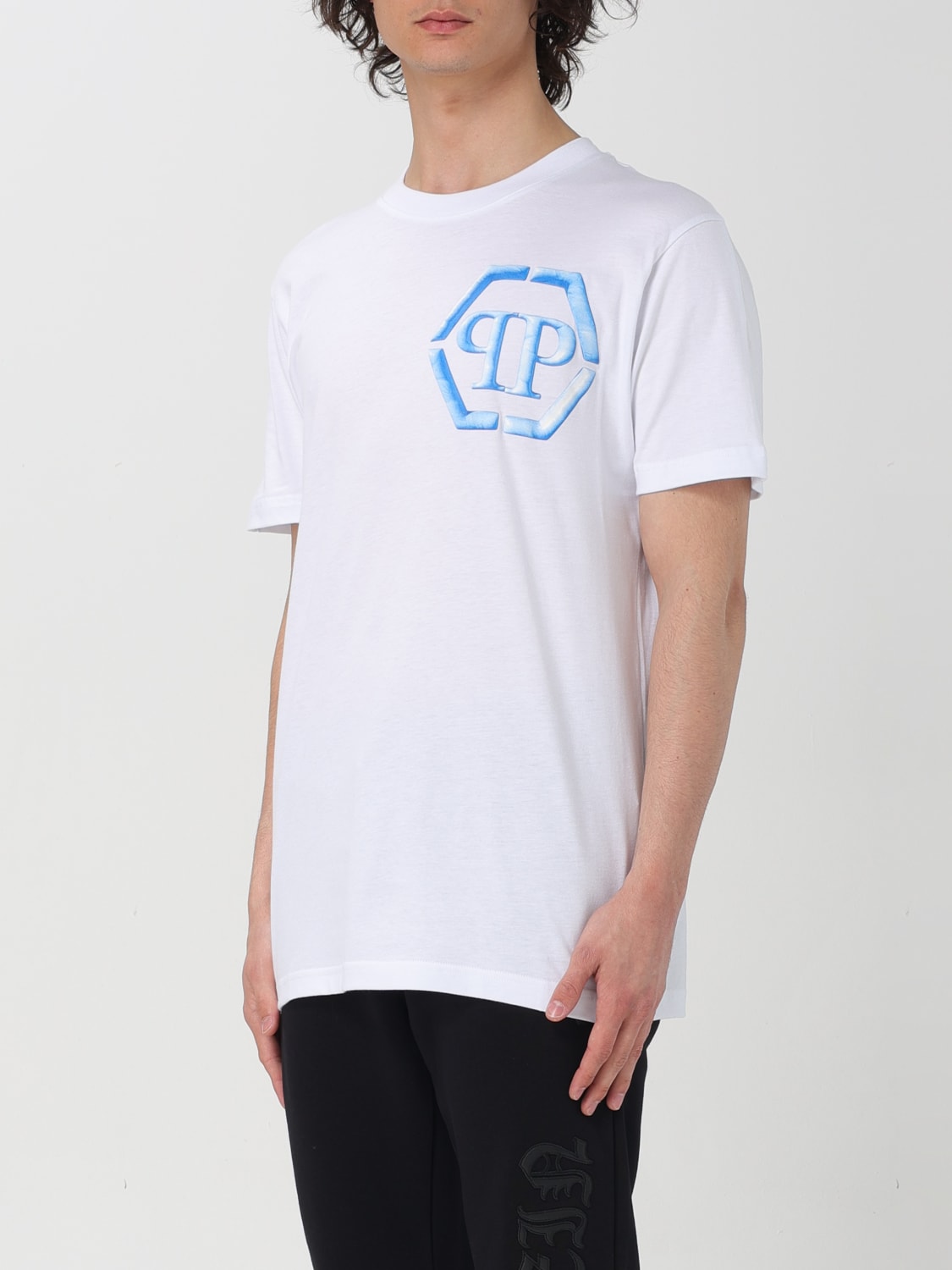 PHILIPP PLEIN T-SHIRT: T-shirt homme Philipp Plein, Blanc - Img 4