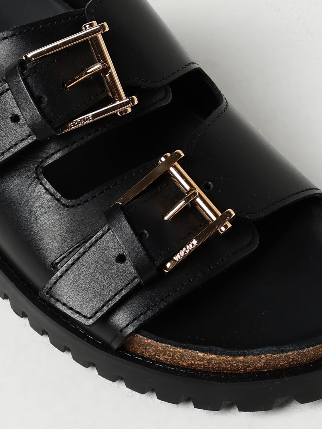 VERSACE SANDALS: Sandals men Versace, Black - Img 4