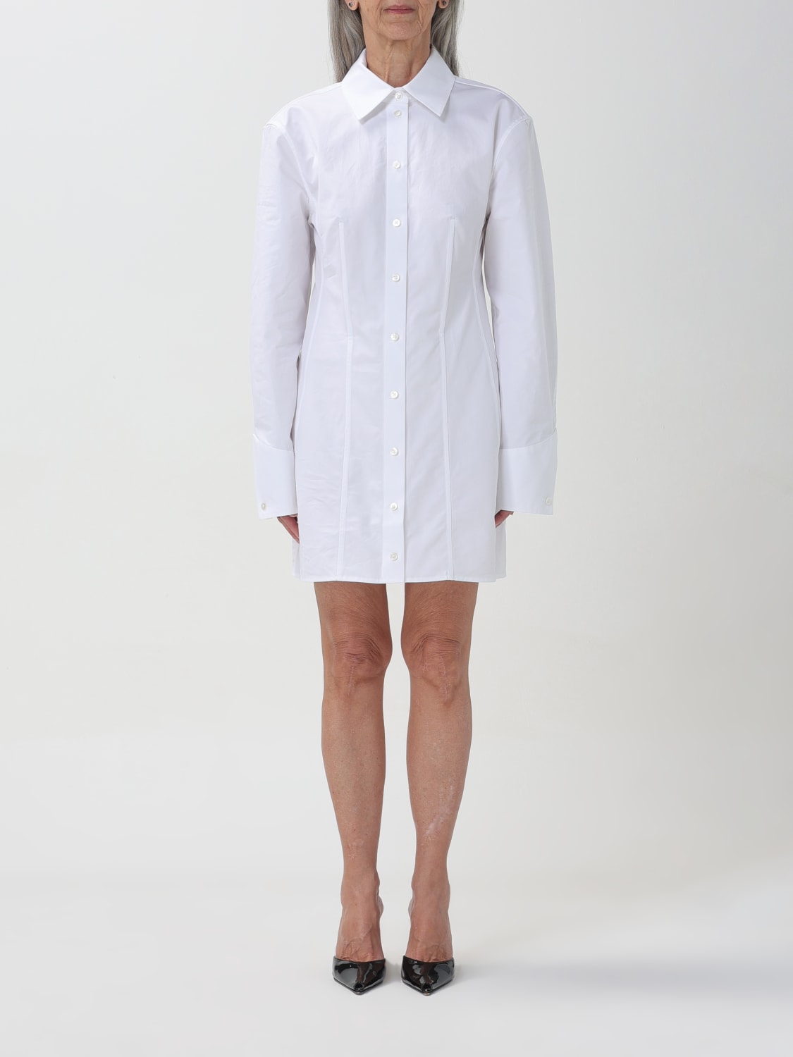 Alexander wang white shirt dress on sale