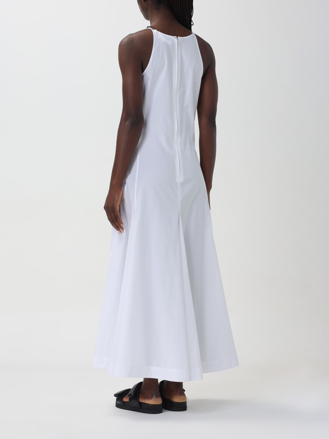 SPORTMAX ABITO: Abito Sportmax in cotone , Bianco - Img 2