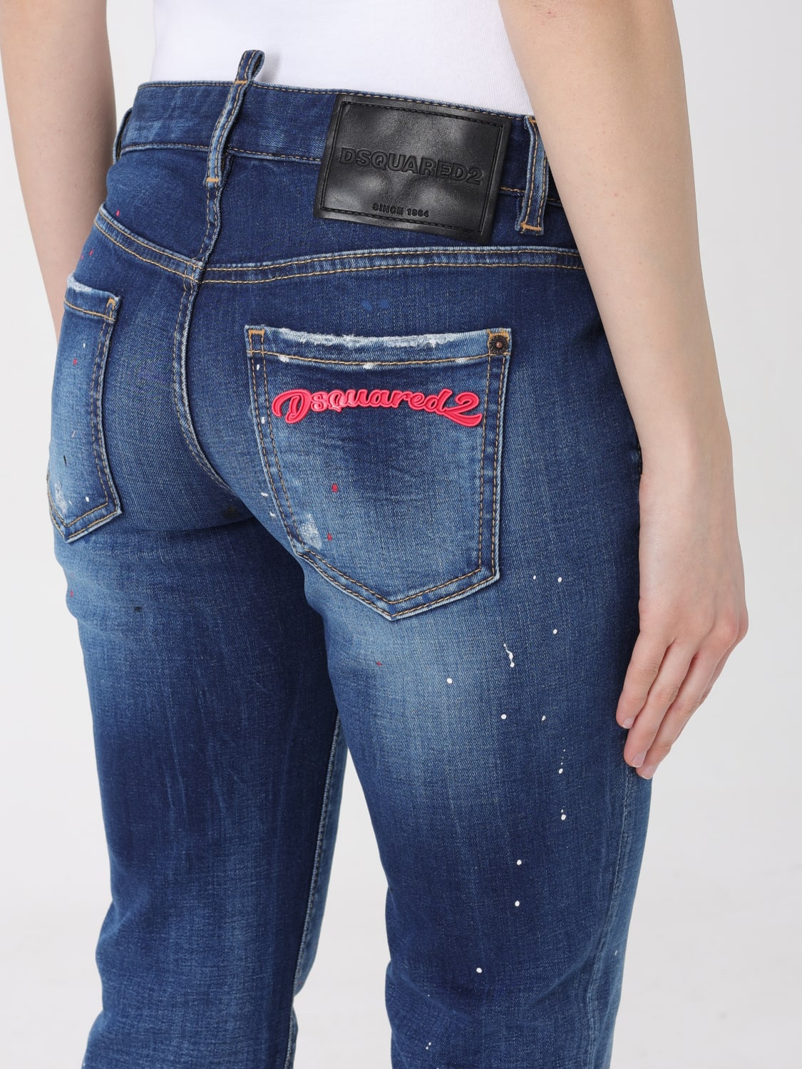 DSQUARED2 JEANS: Jeans femme Dsquared2, Denim - Img 3