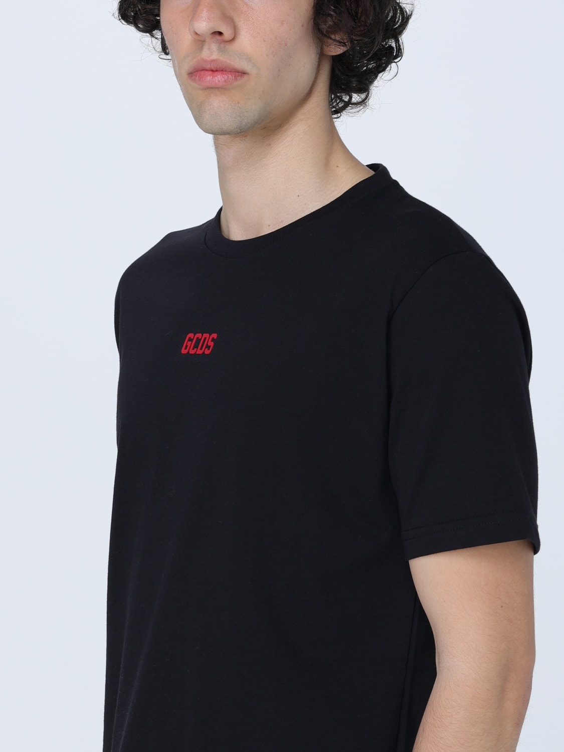 GCDS: T-shirt men - Black | GCDS t-shirt A1OM2313JA4 online at GIGLIO.COM