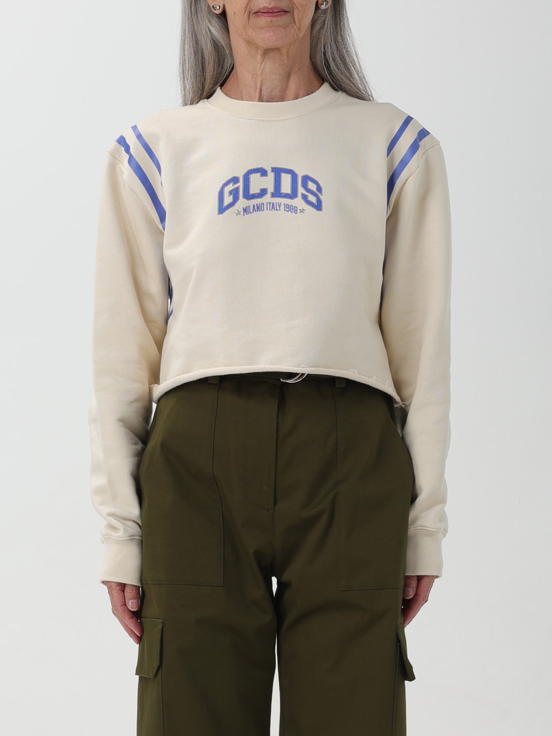 GCDS：セーター レディース - ホワイト | GIGLIO.COMオンラインのGCDS セーター A1OW1500JC4