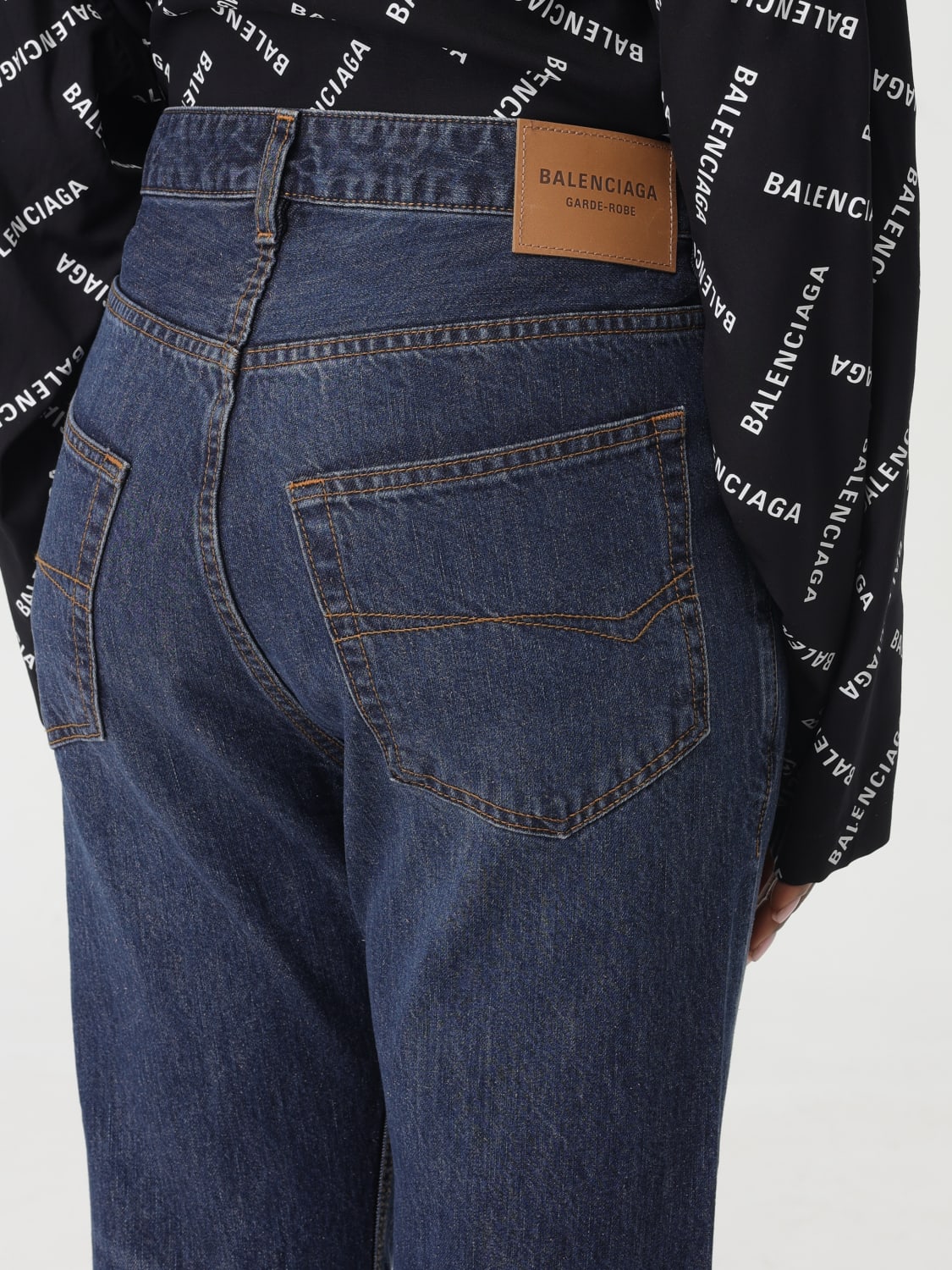 デニム・ジーパン BALENCIAGA Woman Jeans Blue 775621TOW58 4673 Balenciaga Outlet: Jeans woman - Blue | Balenciaga jeans