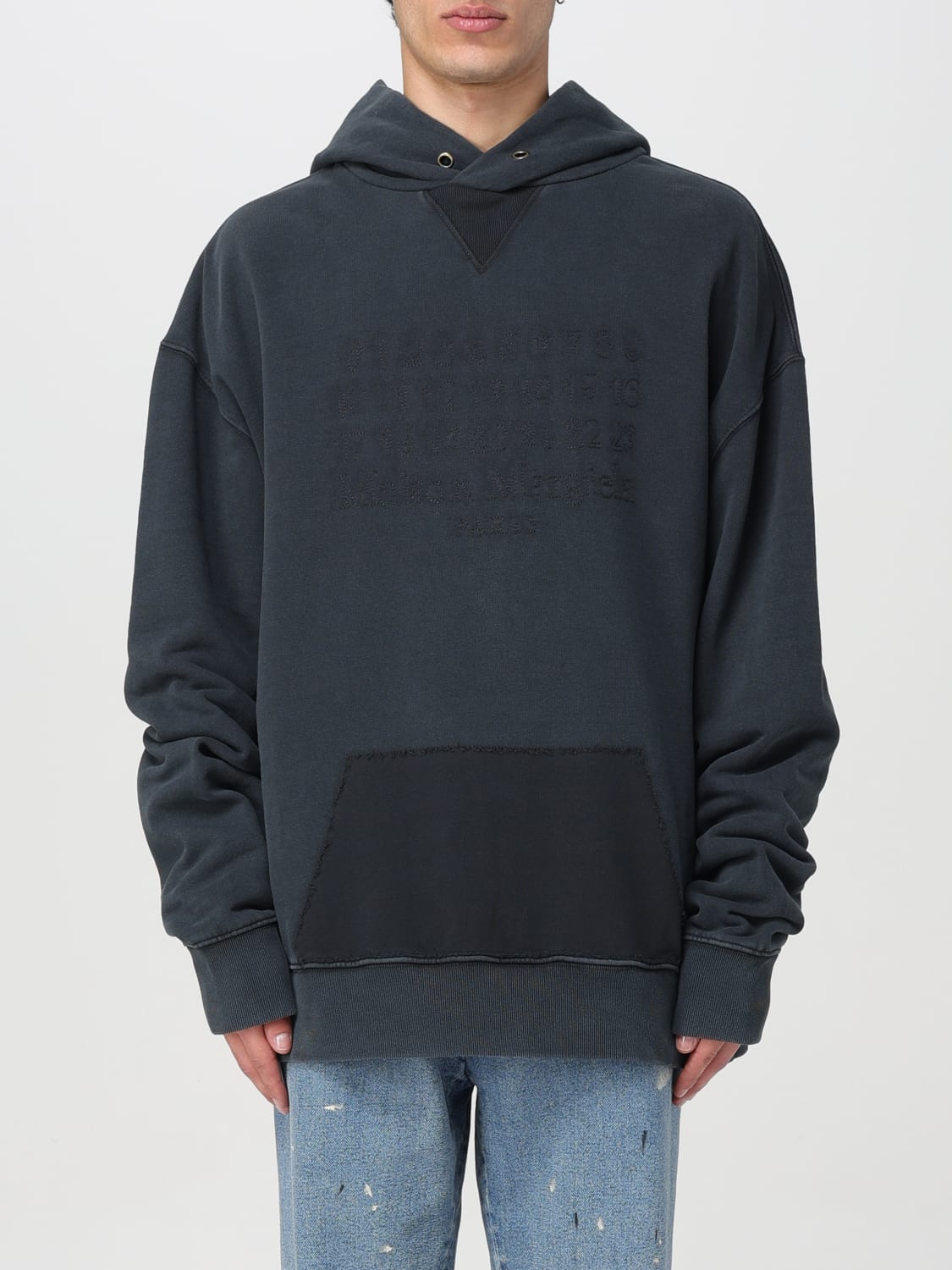 MAISON MARGIELA SWEATER: Maison Margiela men's hoodie, Black - Img 1