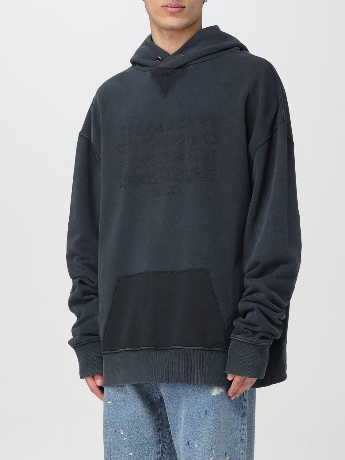 MAISON MARGIELA SWEATER: Maison Margiela men's hoodie, Black - Img 4