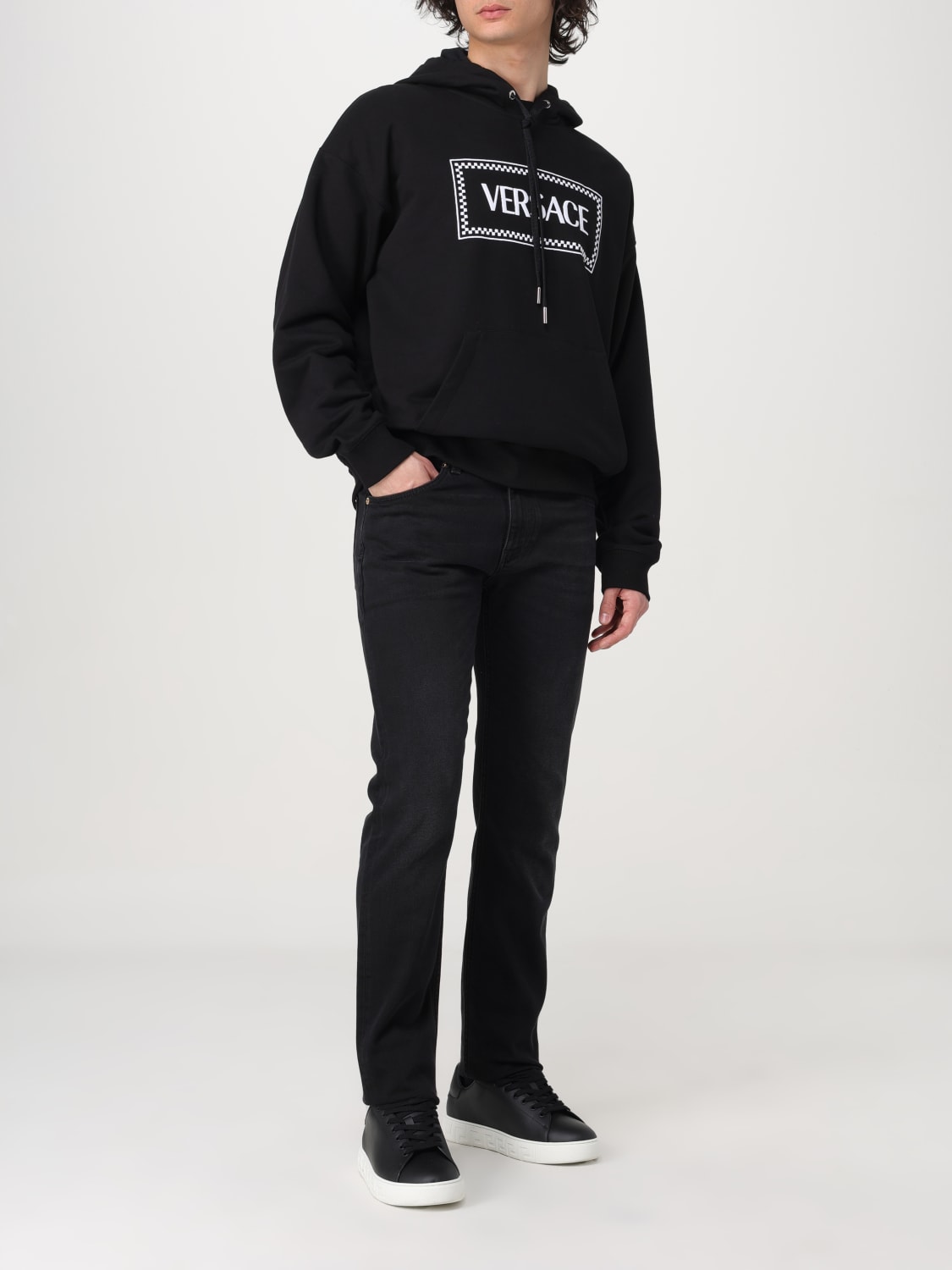 VERSACE SWEATSHIRT: Sweatshirt men Versace, Black - Img 2