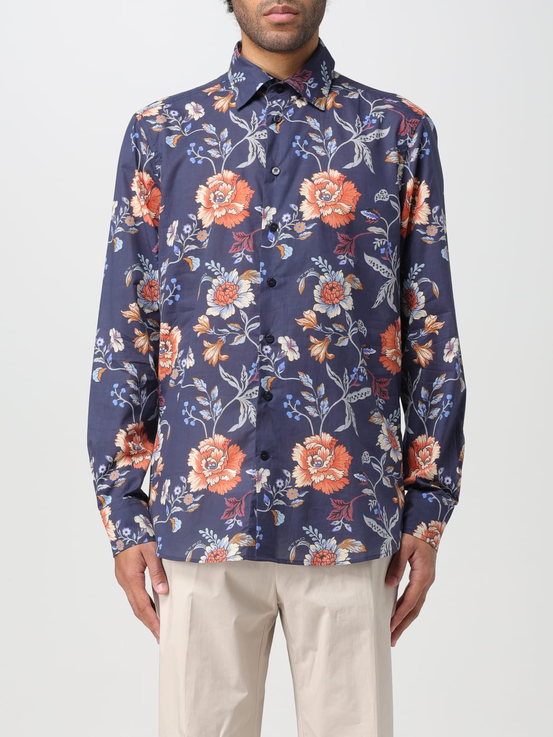 ETRO SHIRT: Shirt men Etro, Navy - Img 1