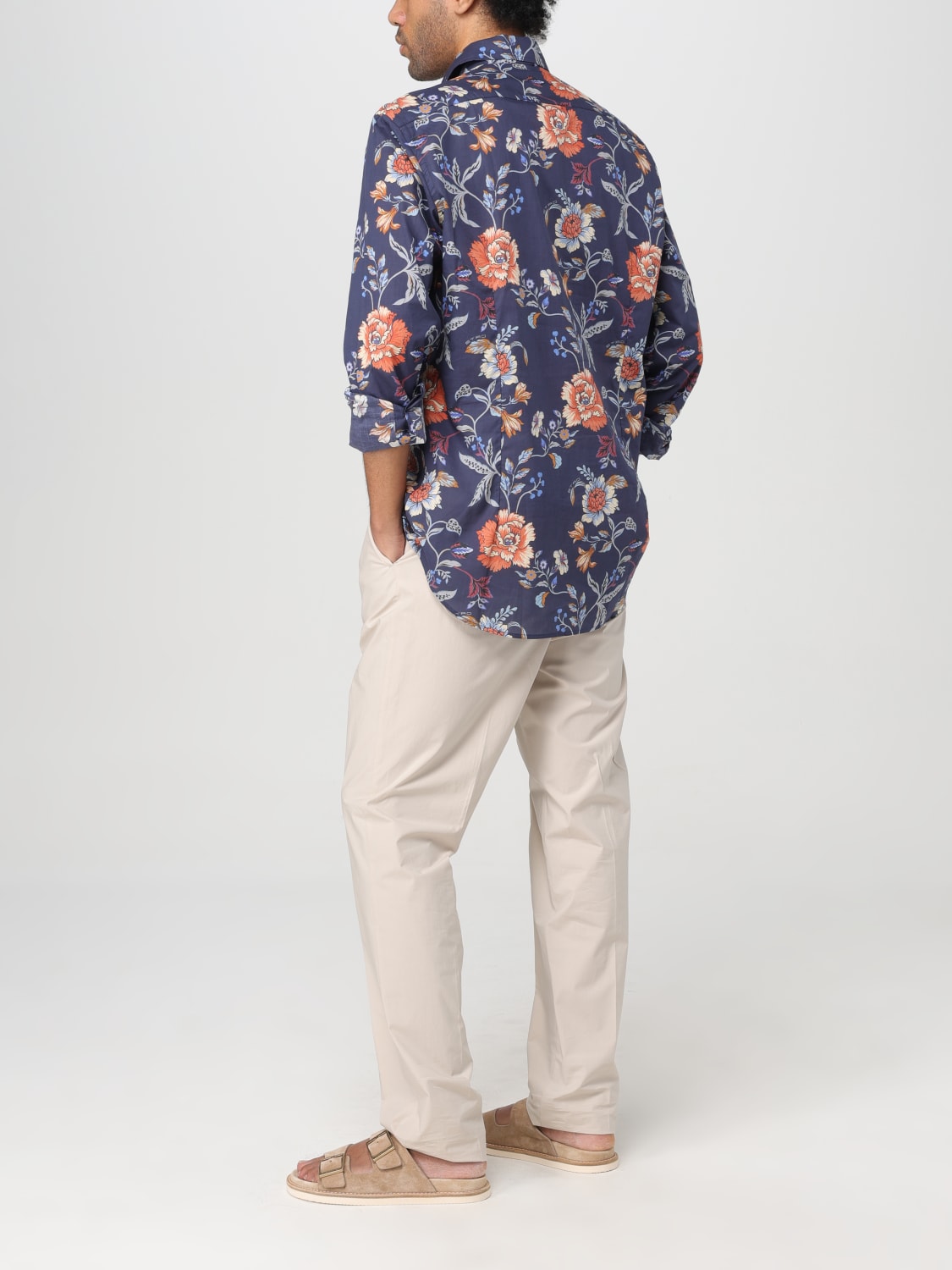 ETRO SHIRT: Shirt men Etro, Navy - Img 2