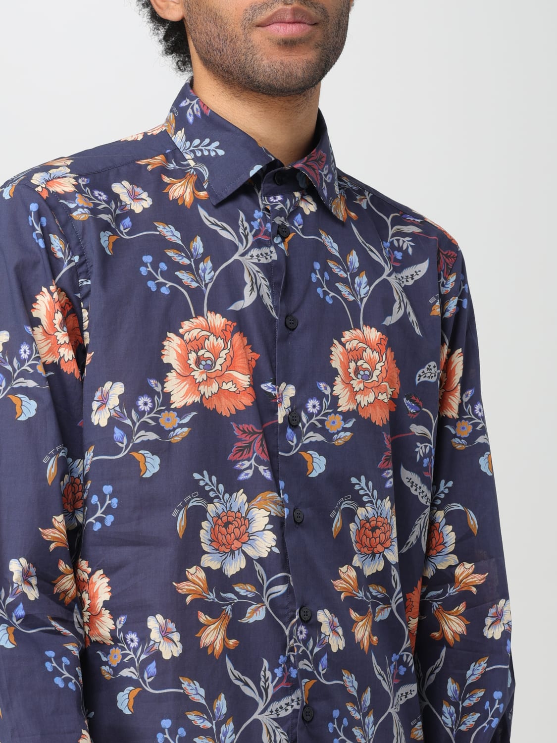 ETRO SHIRT: Shirt men Etro, Navy - Img 5