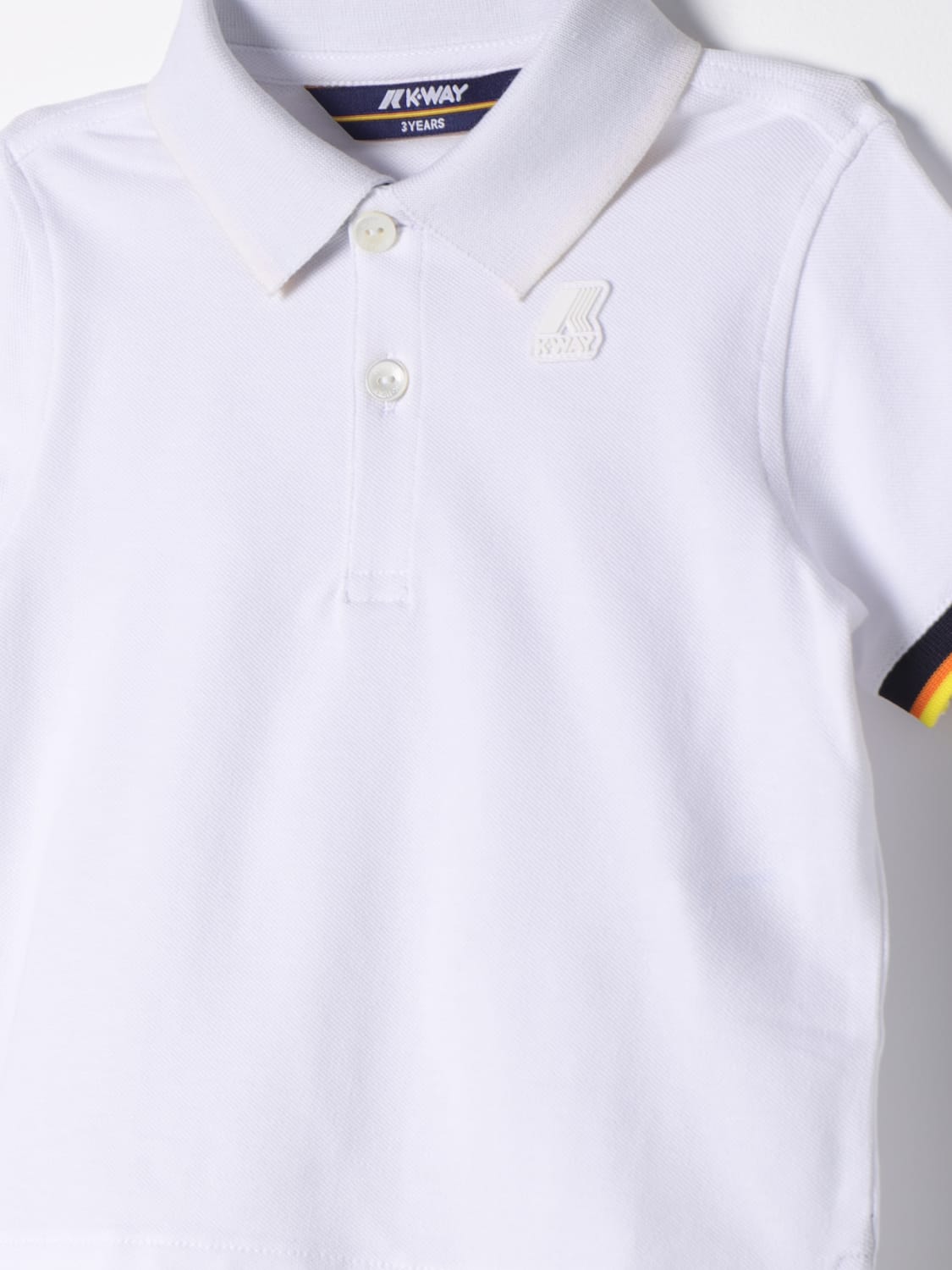 K-WAY POLO SHIRT: Polo shirt kids K-way, White - Img 3