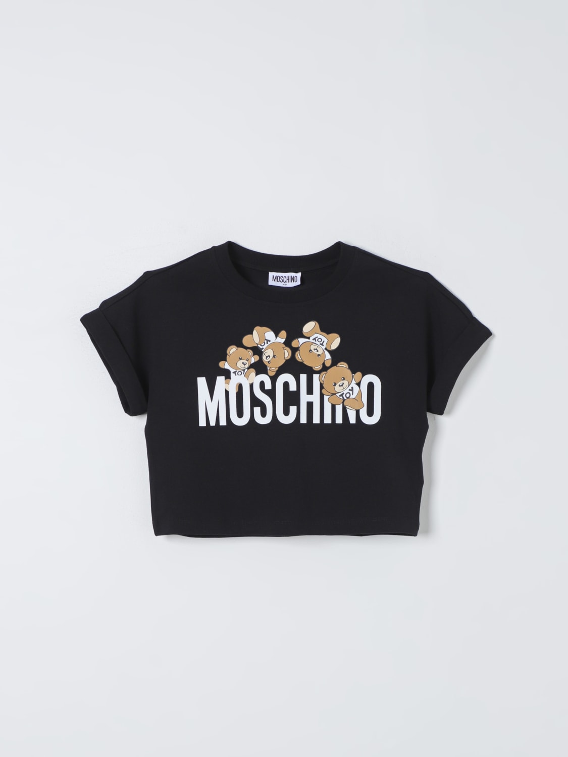 MOSCHINO 티셔츠: 스웨터 남아 Moschino Kid, 블랙 - Img 1