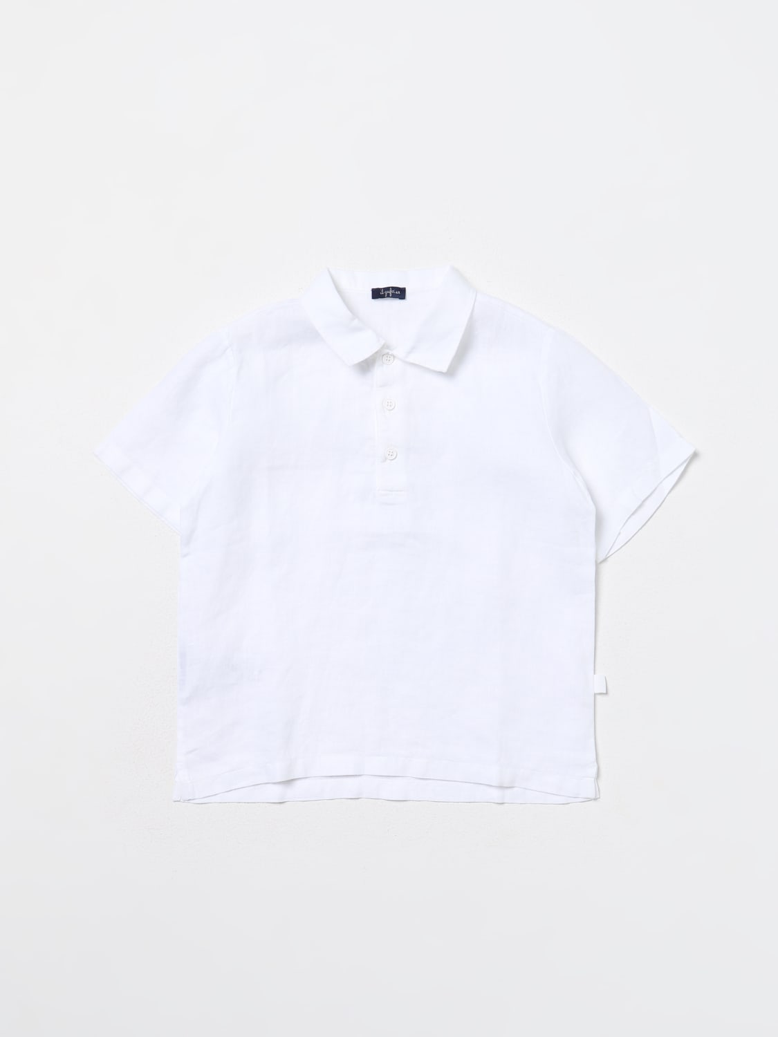 IL GUFO POLO SHIRT: Polo shirt kids Il Gufo, White - Img 1