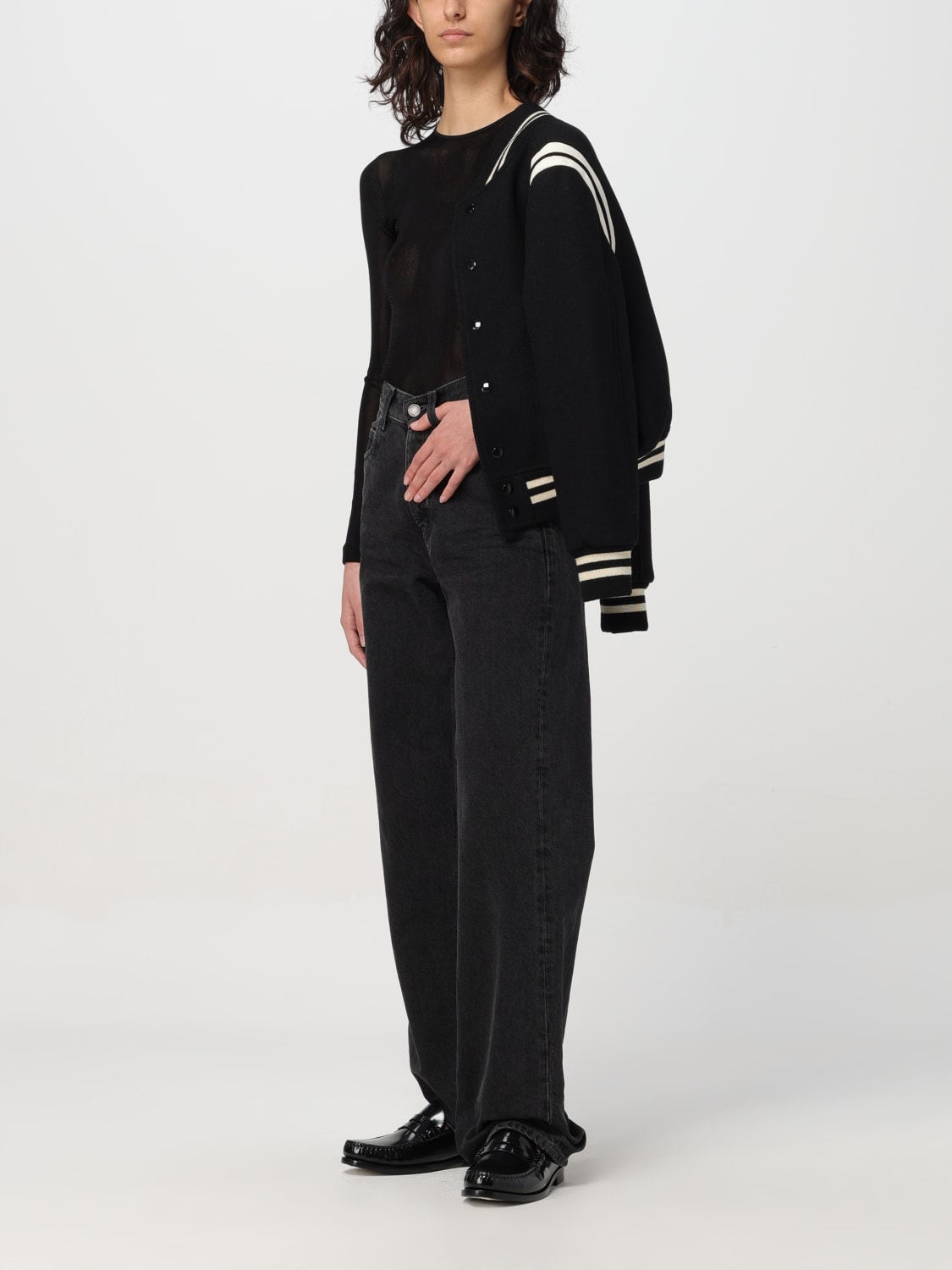 ジャケット SAINT LAURENT Woman Jacket Black 376283Y180W 1900 SAINT LAURENT: Blazer woman - Black | Saint Laurent jacket