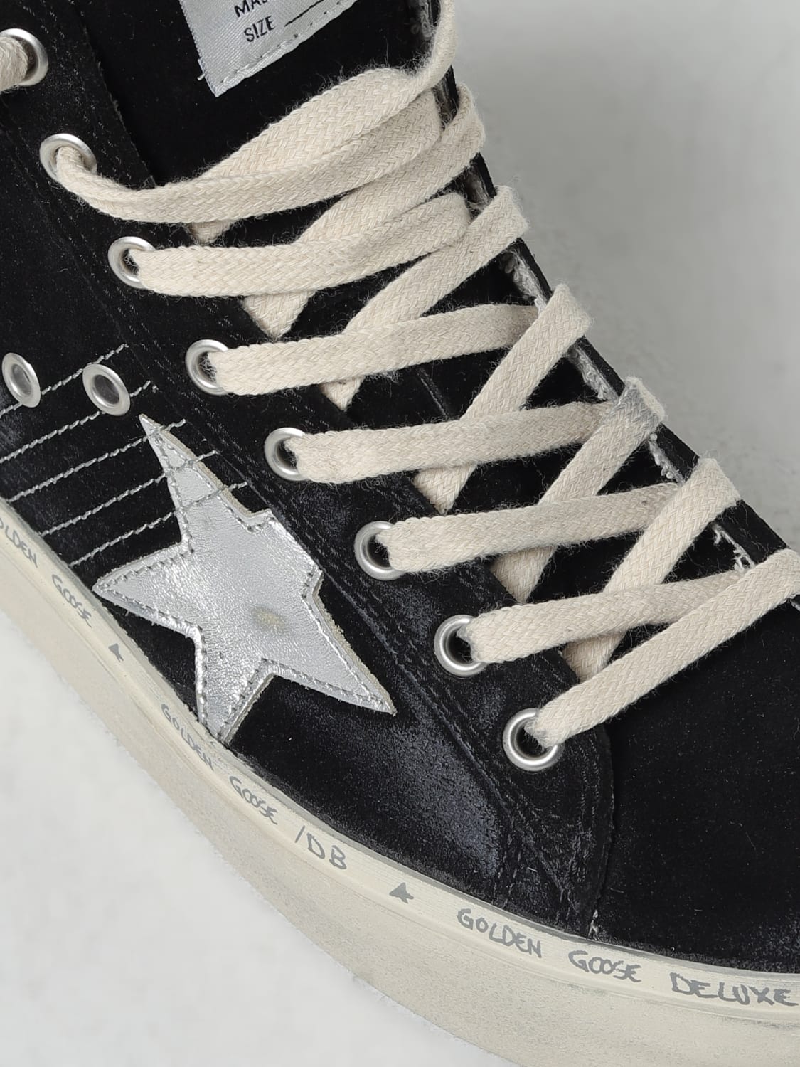 Black high top golden goose sneakers hotsell