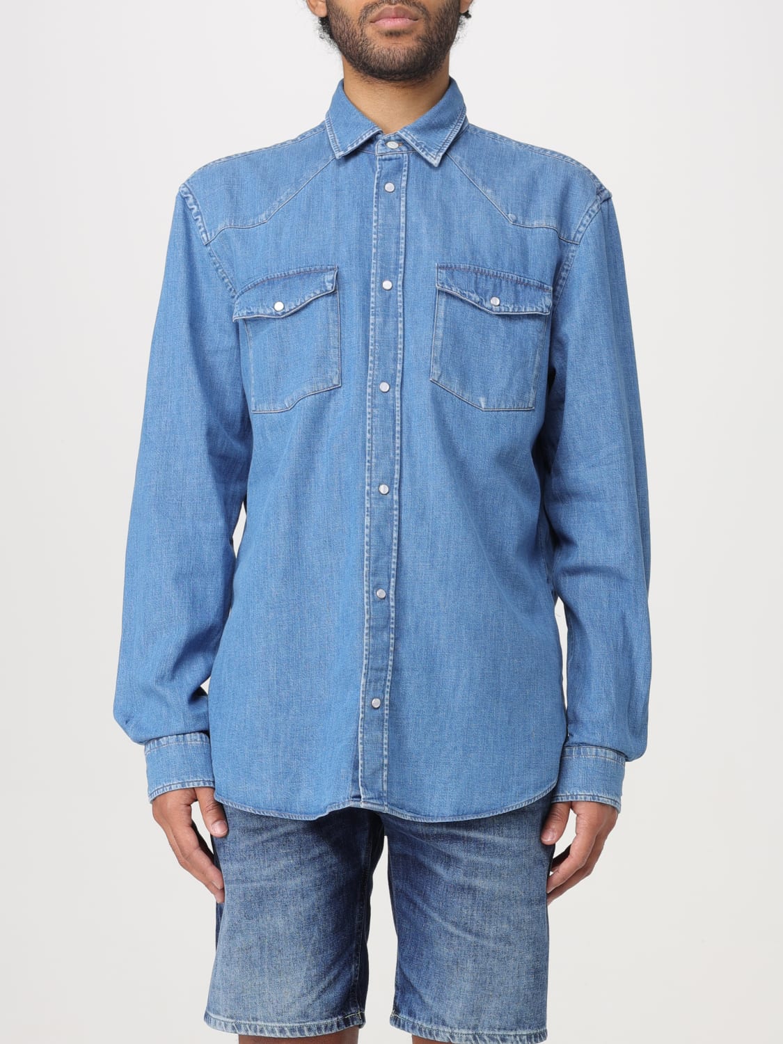 DONDUP SHIRT: Shirt men Dondup, Denim - Img 1