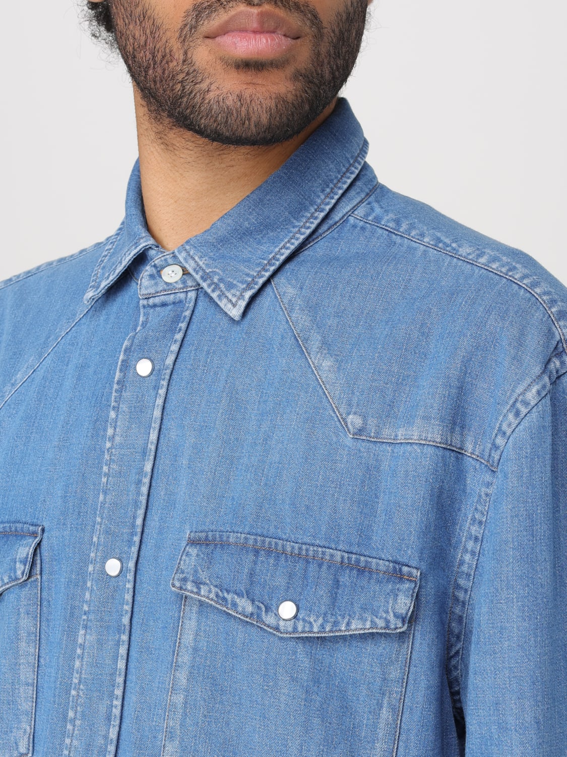 DONDUP SHIRT: Shirt men Dondup, Denim - Img 3